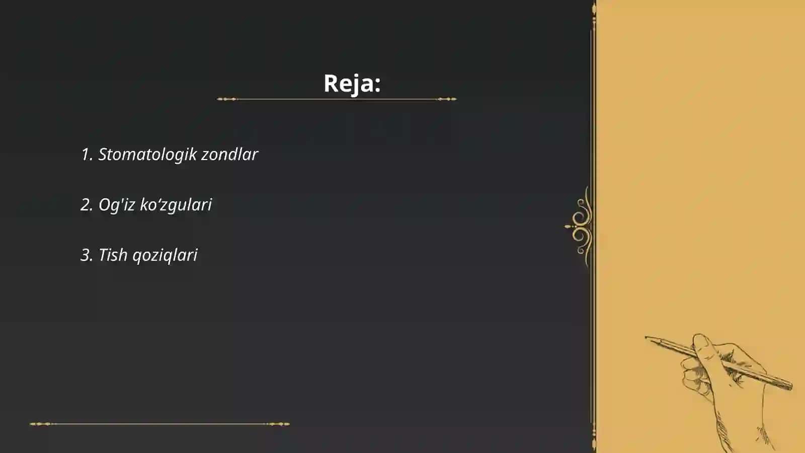 Stomatologik zondlar 2