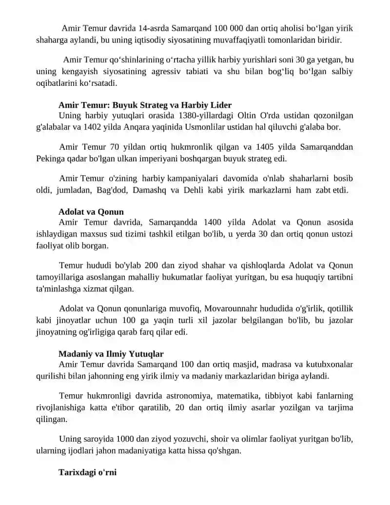 Amir Temur mening nigohimda 2