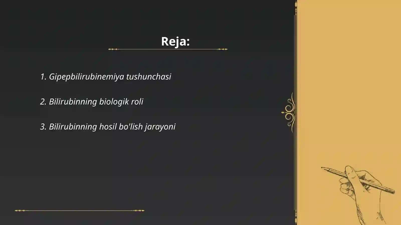 Giper bilirubimiya va sarqlik turlari 2