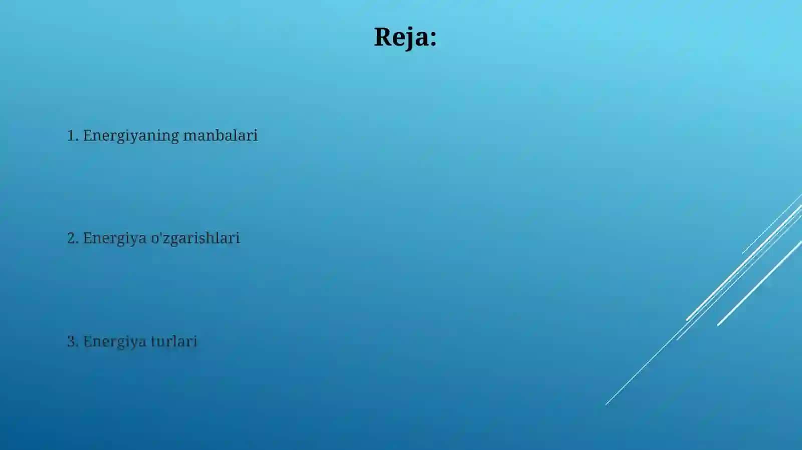 Energiya va uning turlari 2