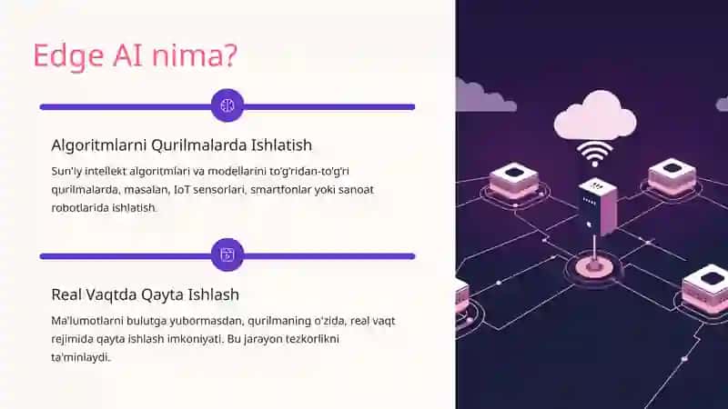 Edge AI: Qurilmalarda Sun'iy Intellekt Ishlashi 2