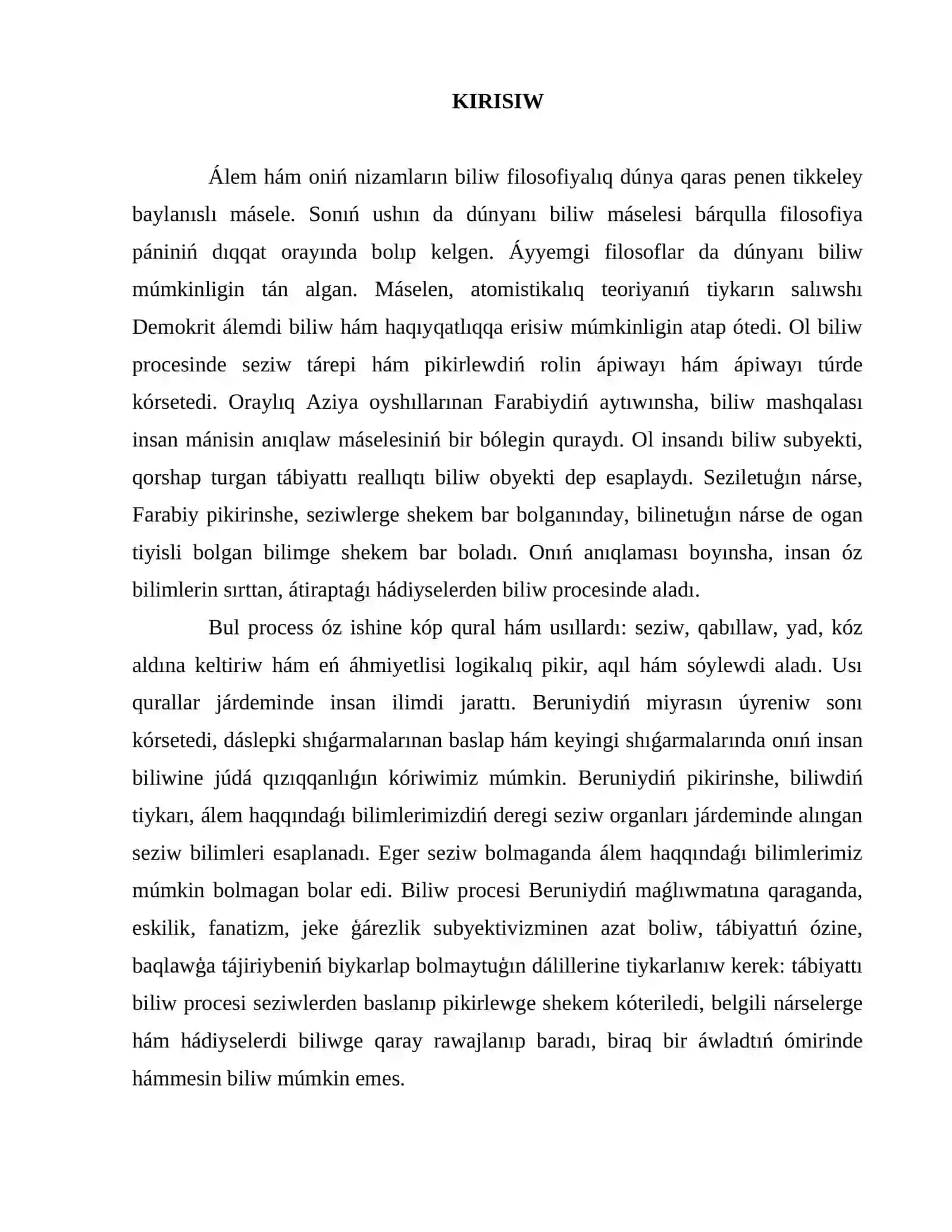 Biliw filosofiyasi 2