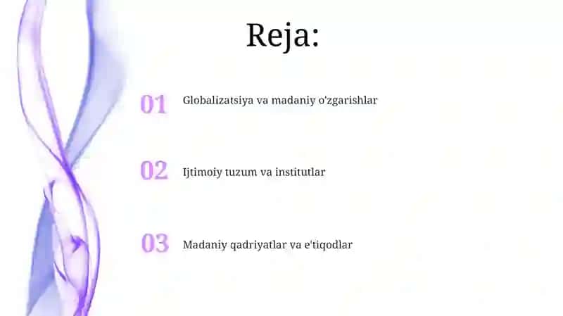 Globalizatsiya va madaniy o'zgarishlar 2