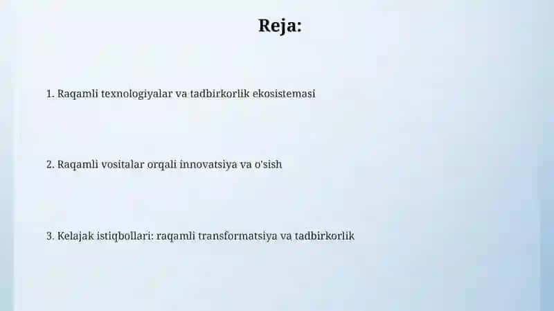Raqamli texnologiyalar va tadbirkorlik 2