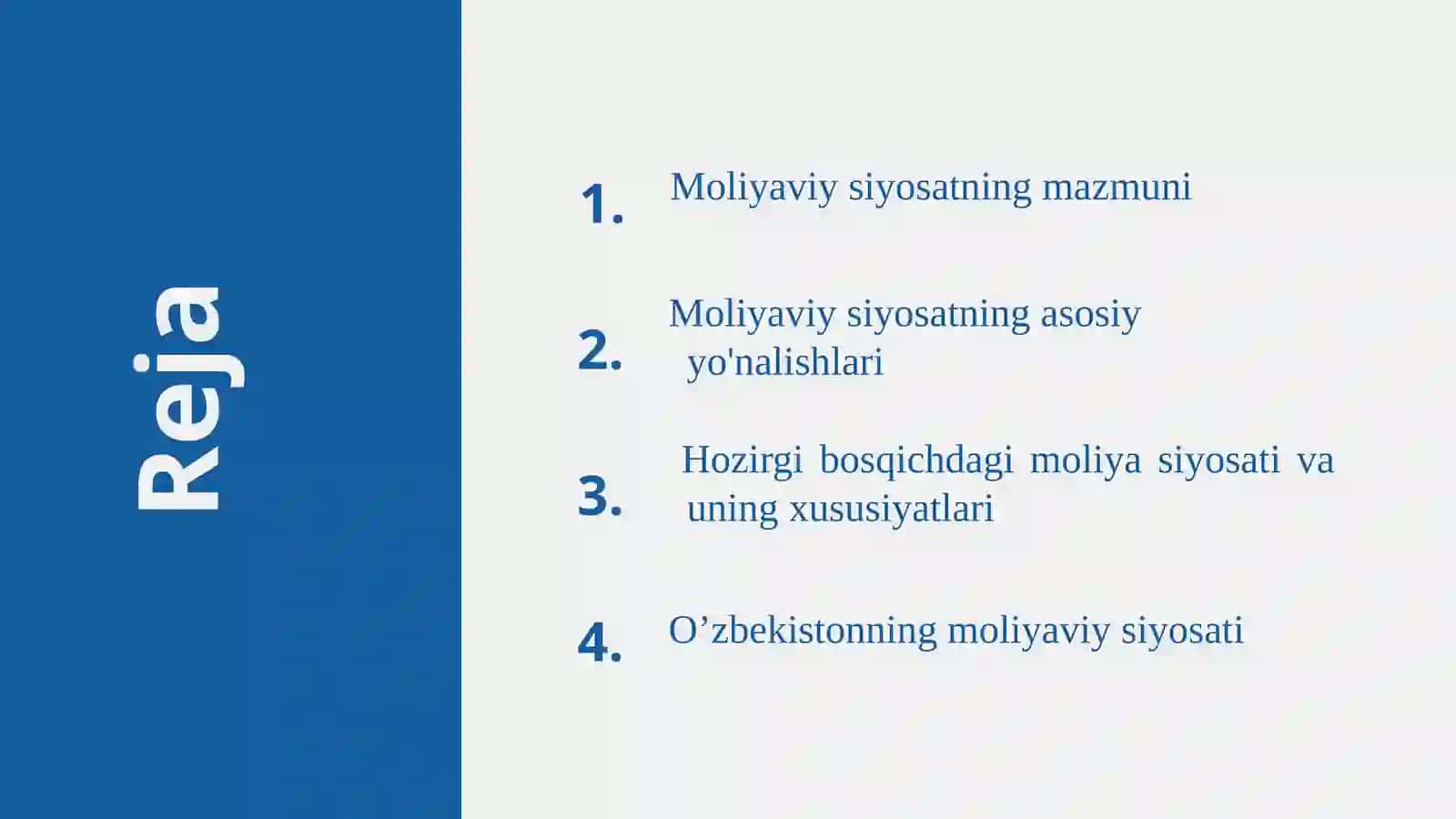 Moliyaviy siyosat 2