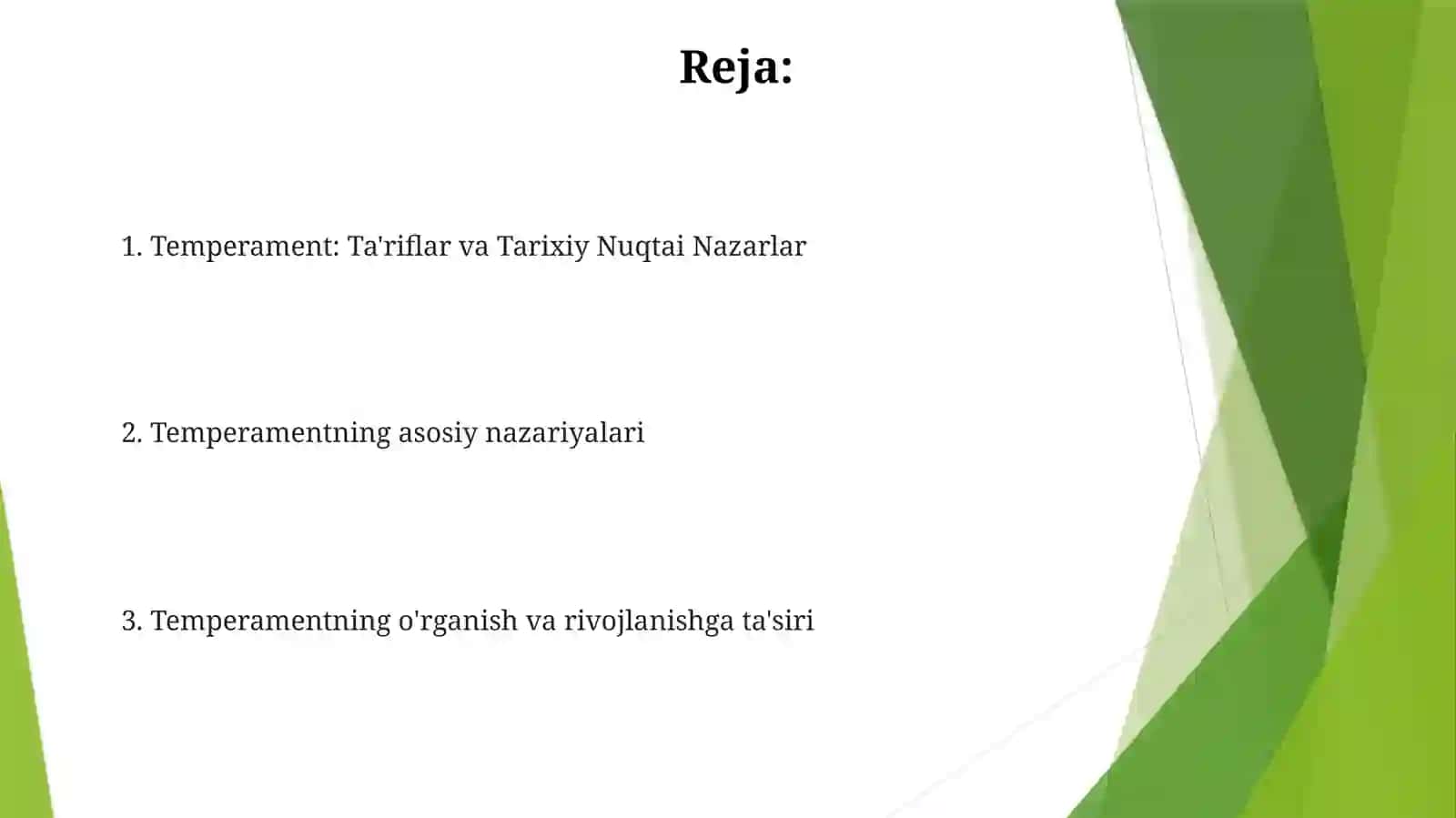 Temperament va uning nazariyalari 2