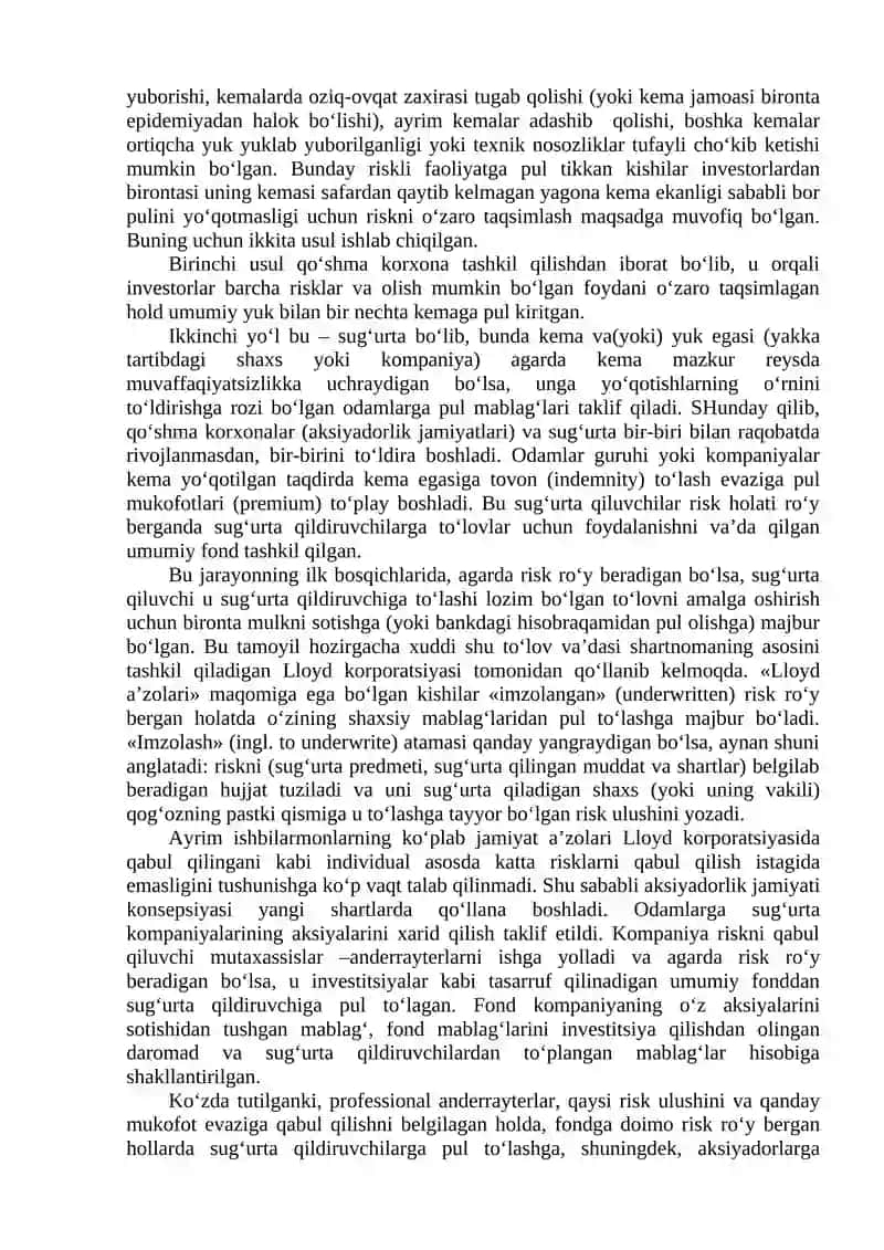 Sug‘urtaning Iqtisodiy Mohiyati 2
