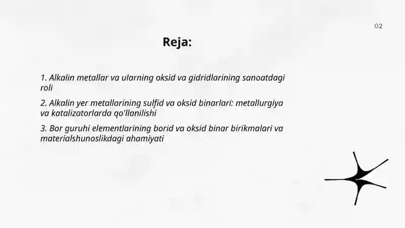 Guruh elementlarning binar birikmalari va sanoatdagi ahamiyati 2
