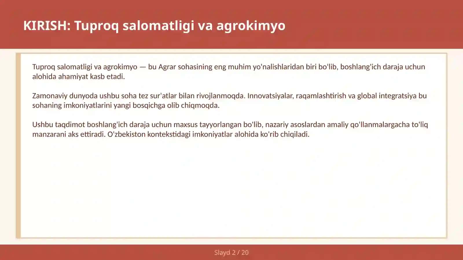 TUPROQ SALOMATLIGI VA AGROKIMYO 2
