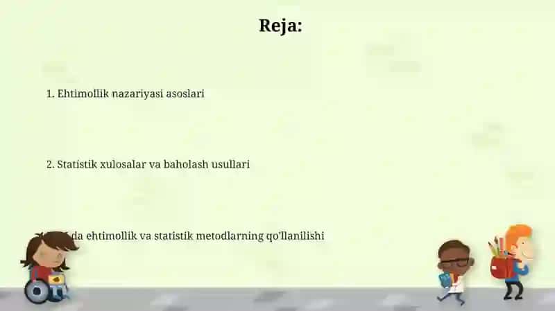 Ehtimollar nazariyasi asoslari 2