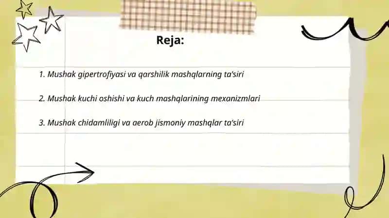 Jismoniy mashqlarning inson muskullariga tasiri 2
