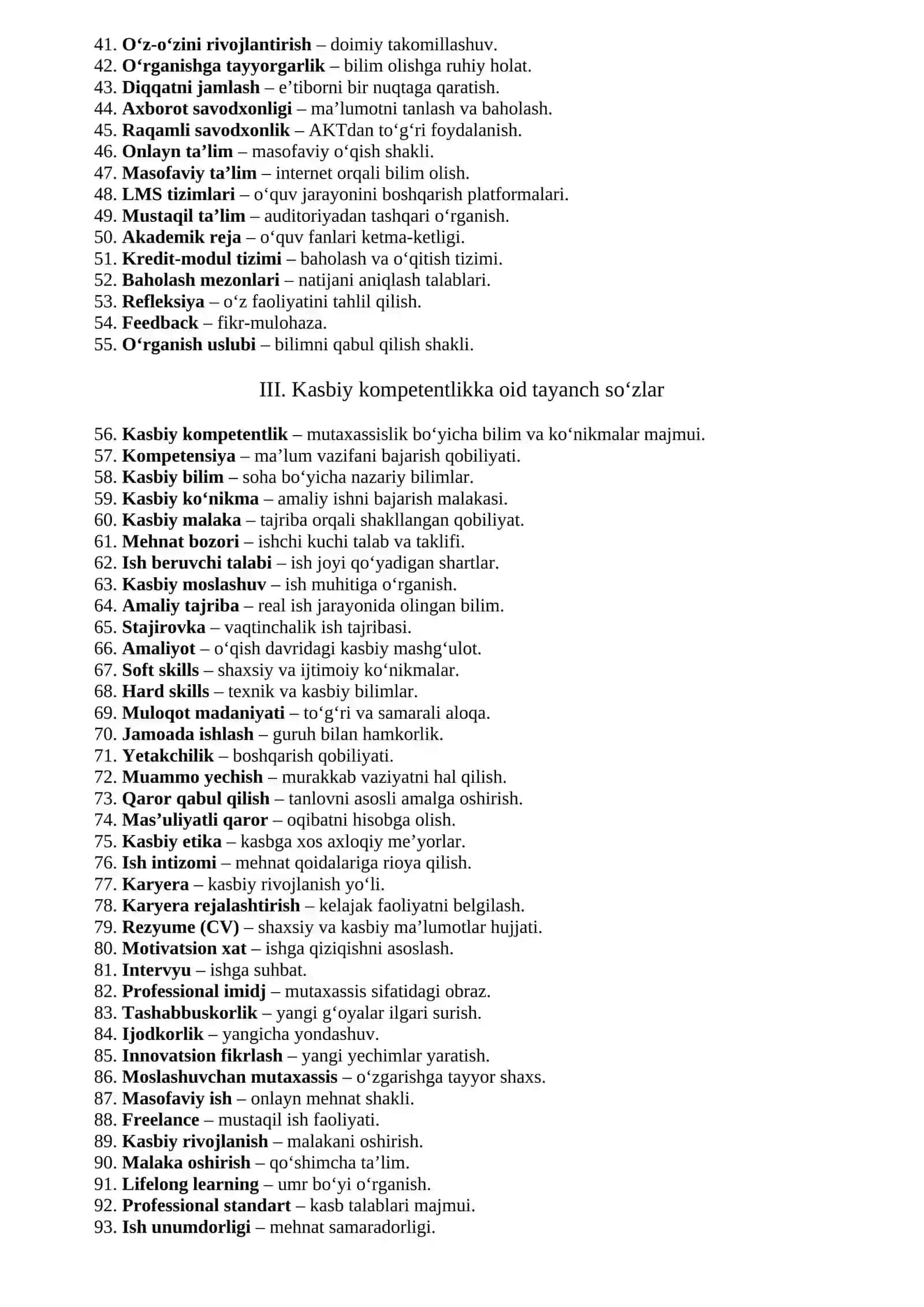 Akademik ko‘nikmalar va kasbiy kompetentlik faniga kirish 2