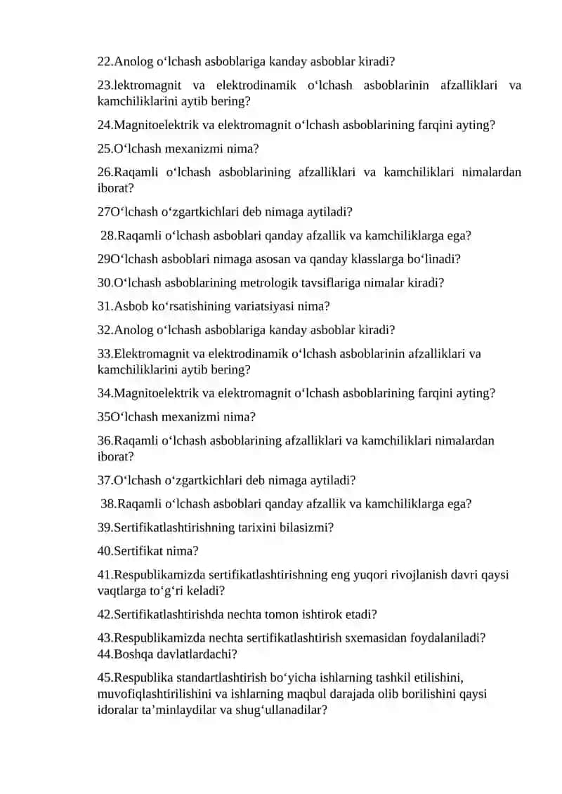 Oraliq nazorat savollari 2