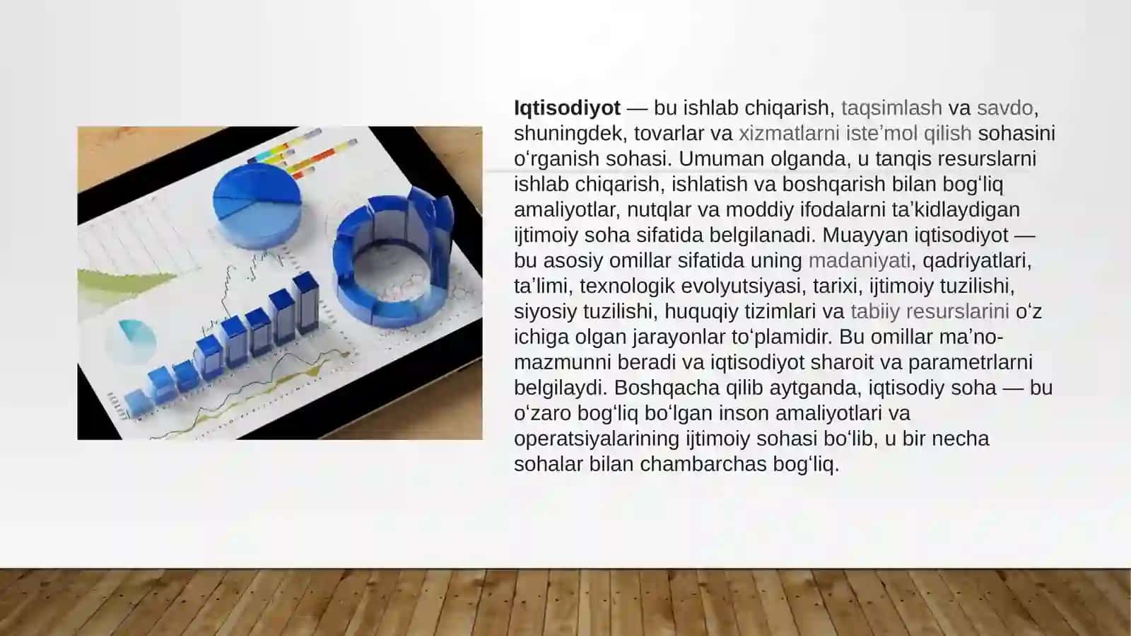Iqtisodiy faoliyat va uning samaradorligi 2