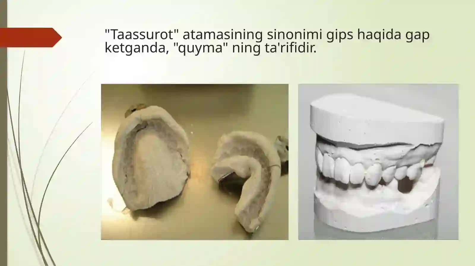 Qolip olish uchun ishlatiladigan materiallar 2