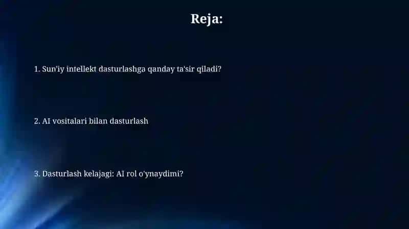 Sun'iy intellektning dasturlashga ta'siri 2