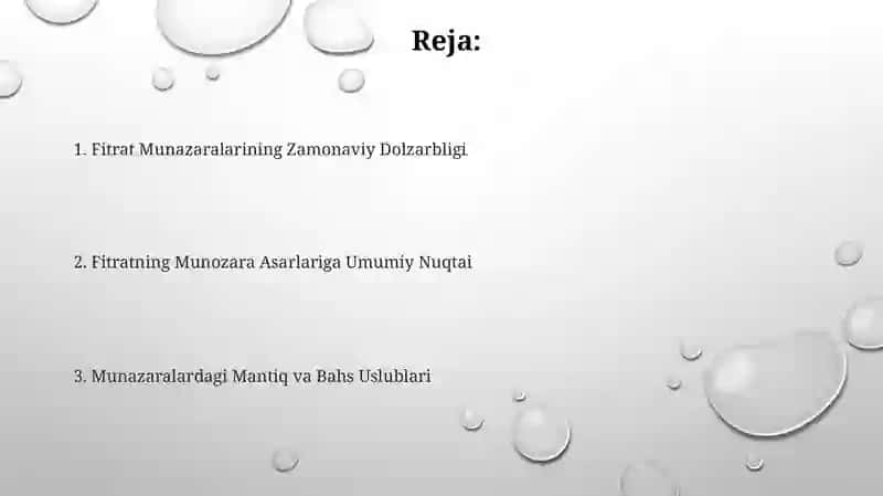 Fitratning "Munozara" Asarlari 2