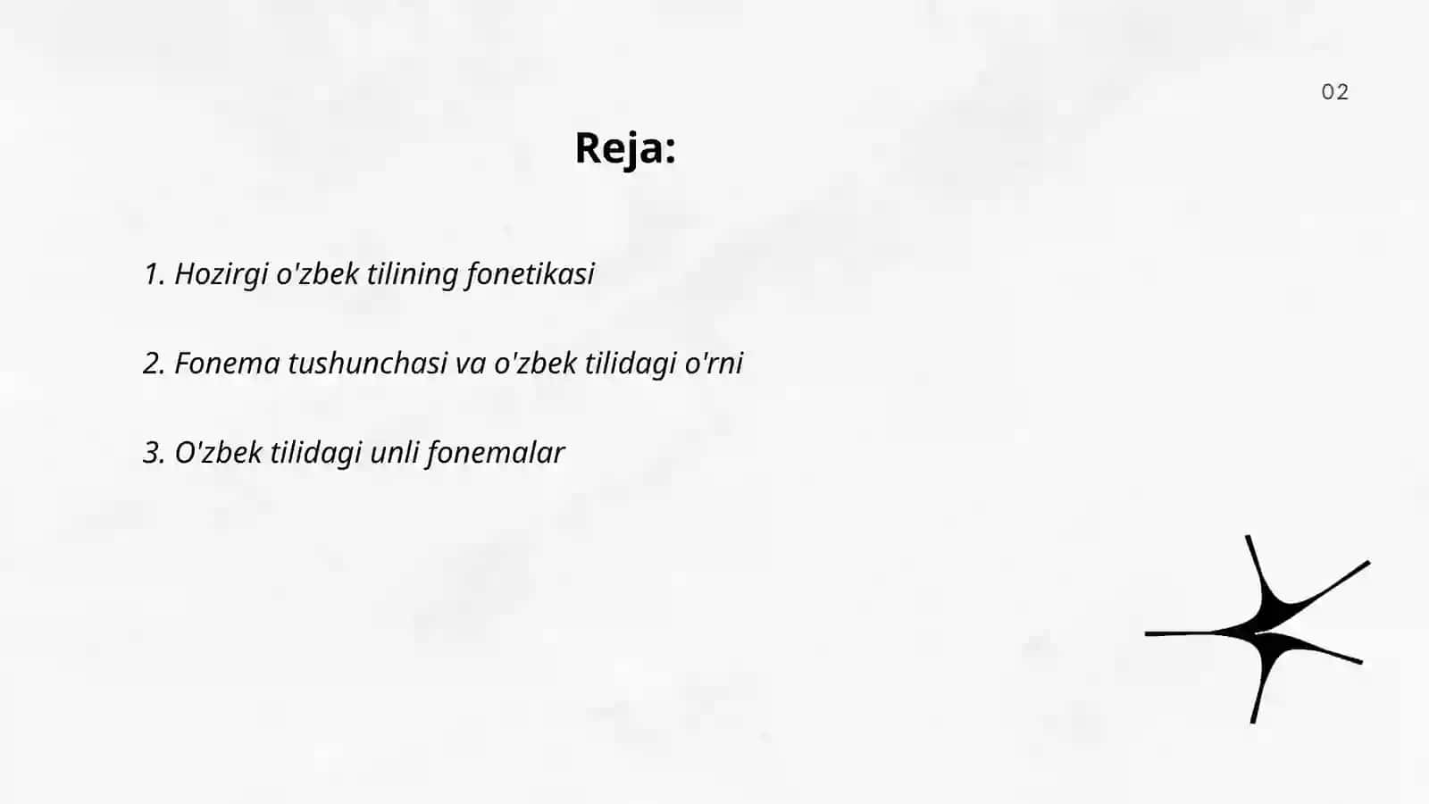 Hozirgi ona tiling fonemalari 2