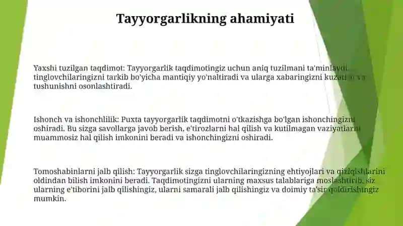 Taqdimot Tayyorlash 2