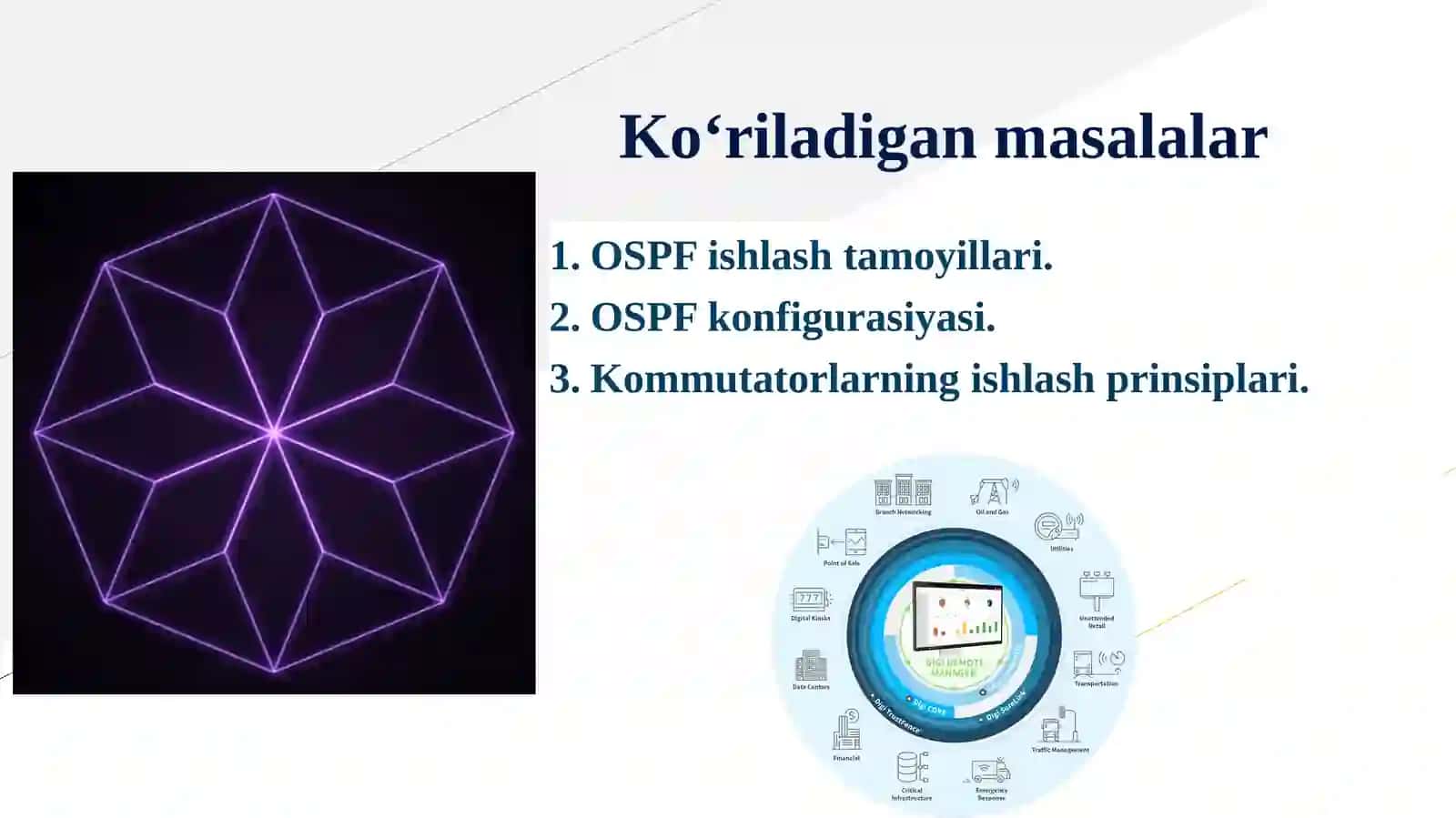 OSPF protokoli. Ethernet kommutasiya asoslari 2