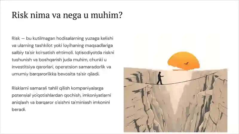 Risklarni tahlil qilish 2