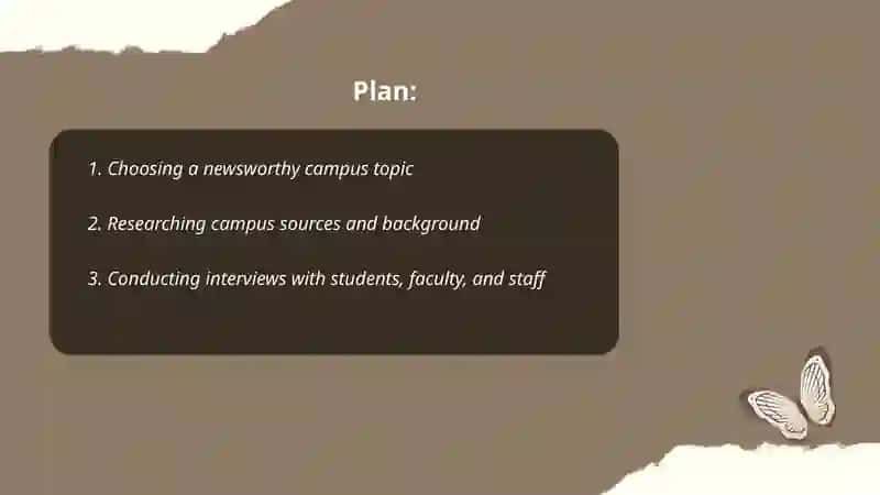 Writing an article for a university newspaper 2