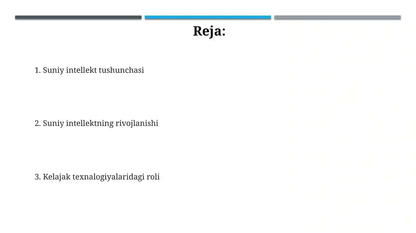 Suniy intellekt va kelajak texnologiyalari 2
