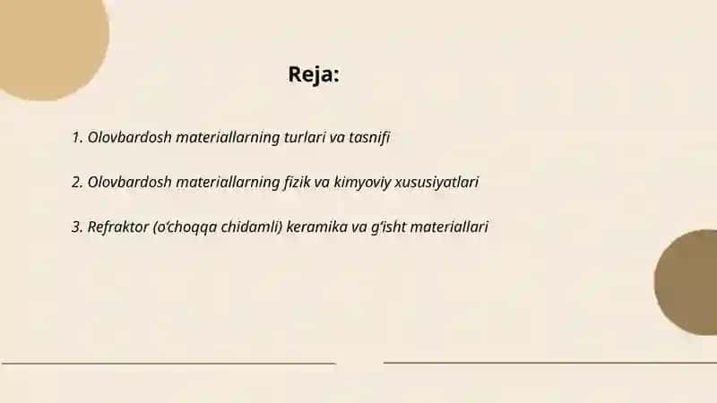 Olovbardosh materiallar 2