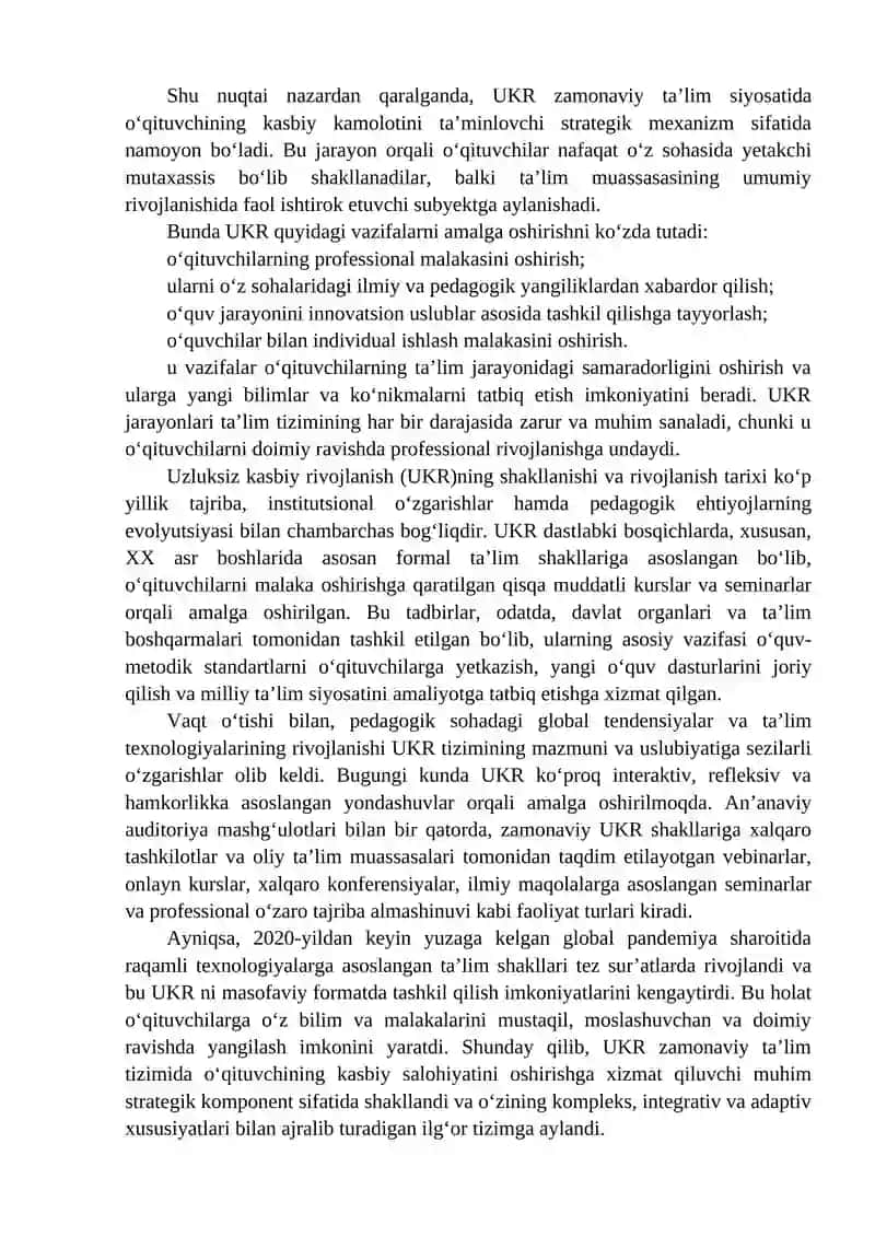 Ta'lim sifatini oshirish 2