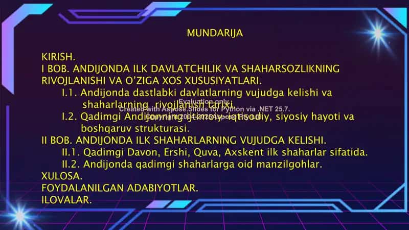 ANDIJONDA ILK DAVLATCHILIK VA SHAHARSOZLIK ANA’NALARINING RIVOJLANISHI 2
