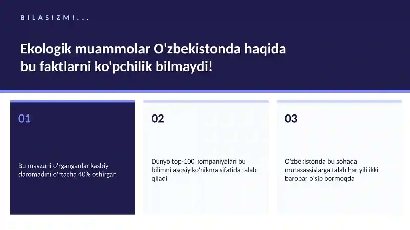 Ekologik muammolar O'zbekistonda 2