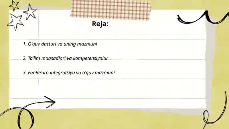 Oʻquv dasturi va uning mazmuni 2