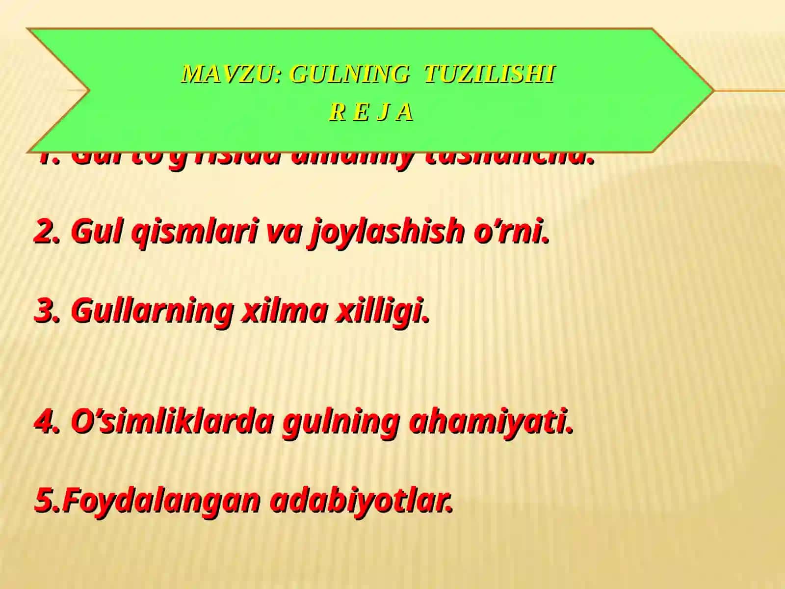 GULNING TUZILISHI 2