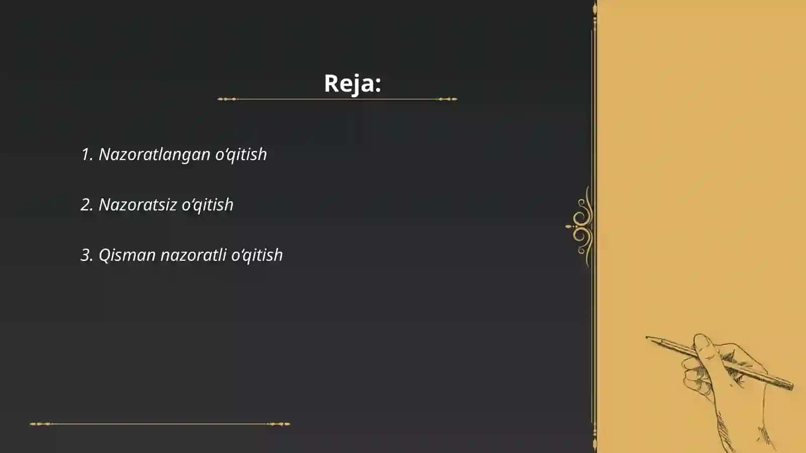 Mashinali o‘qitish turlari 2