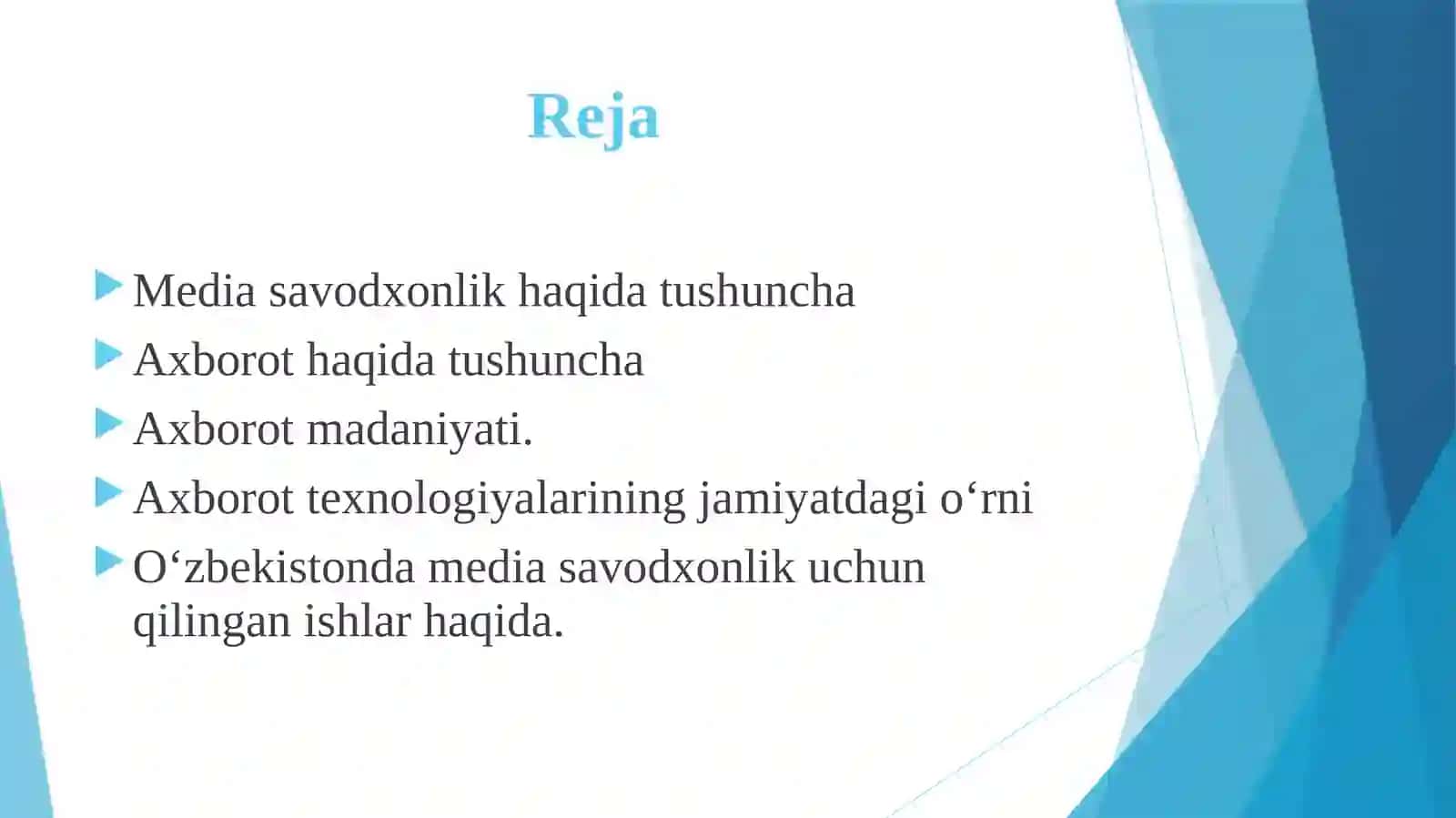 Media savodxonlik va axborot madaniyati hamda UNING jamiyatdagi ahamiyati 2