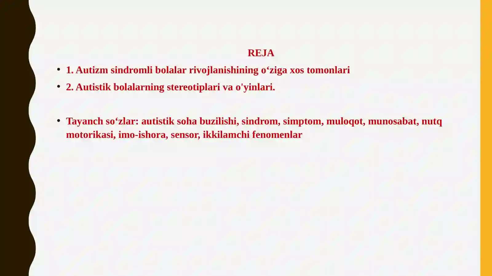 Autizm sindromli bolalar psixologiyasi 2