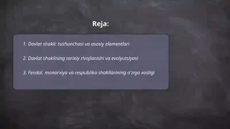 Davlat boshqaruvi 2