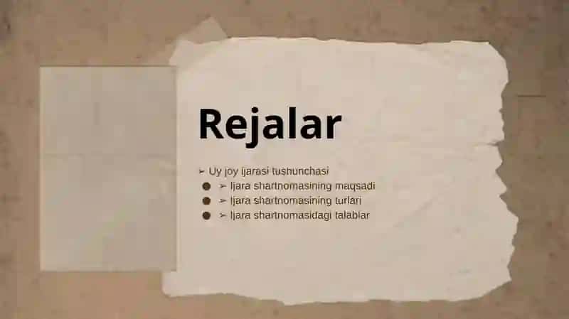 Uy joy ijarasi shartnomasi 2