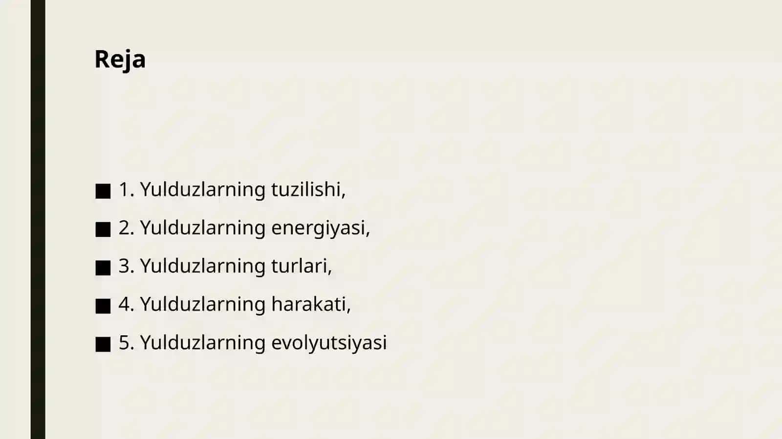 Yulduzlarning tabiati va harakati 2