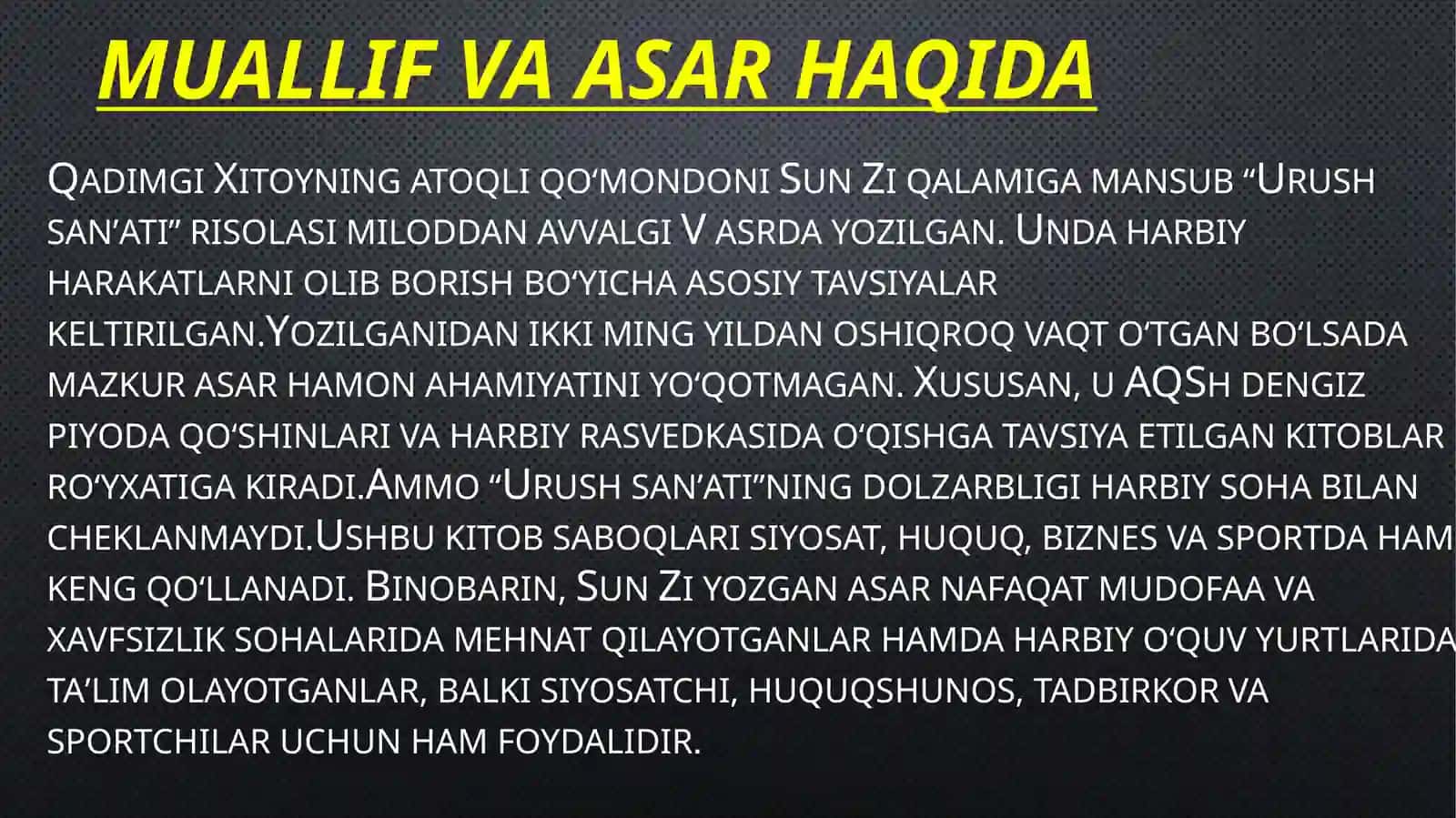 Urush San'ati (Sunzi) 2