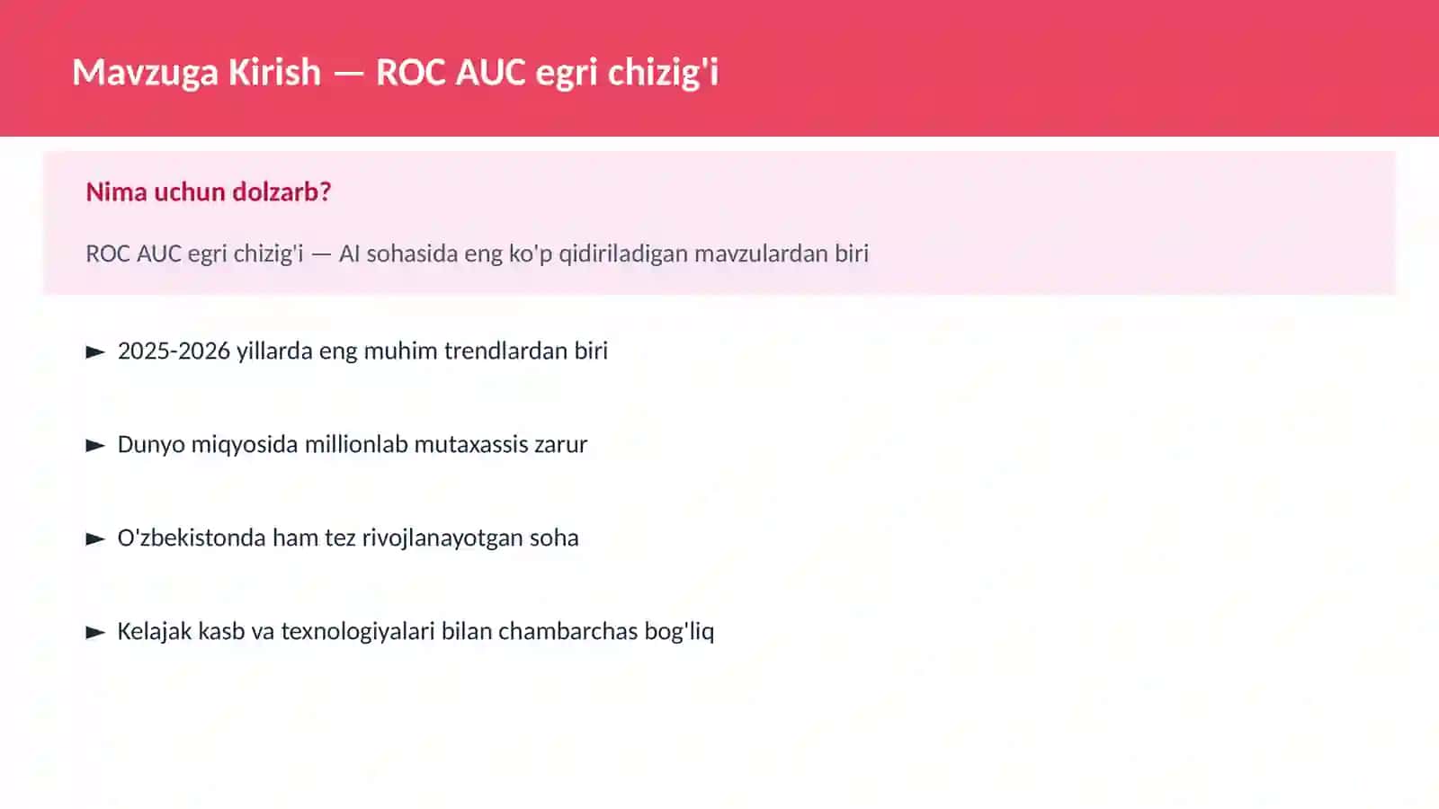ROC AUC egri chizig'i 2