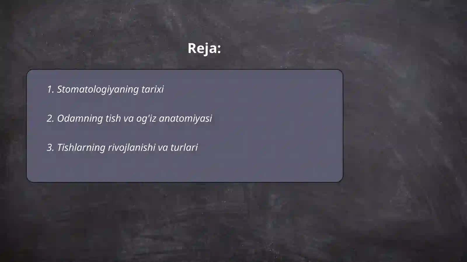 Stomotologiyaga kirish 2