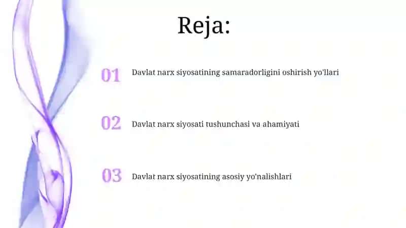 Davlatning narx siyosati va uning asosiy yo‘nalishlari 2