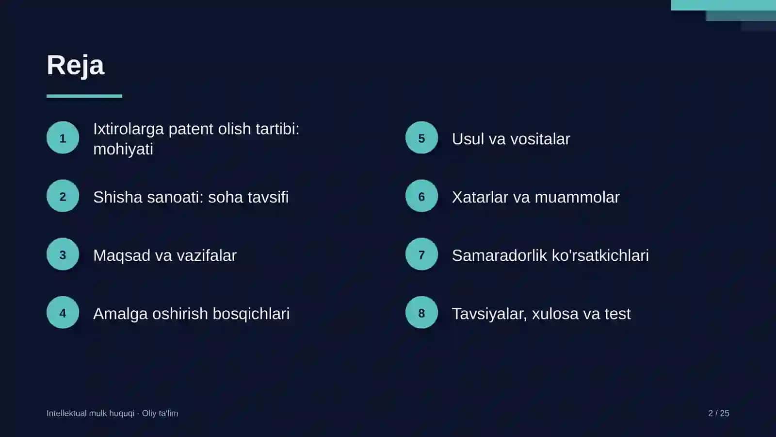 shisha sanoatida ixtirolarga patent olish tartibi 3689 2