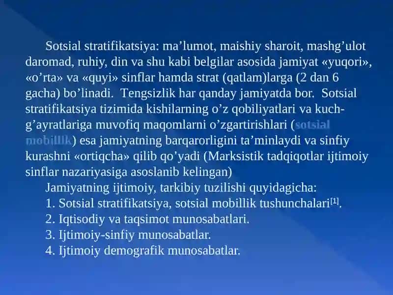 Sotsial strаtifikаtsiya 2