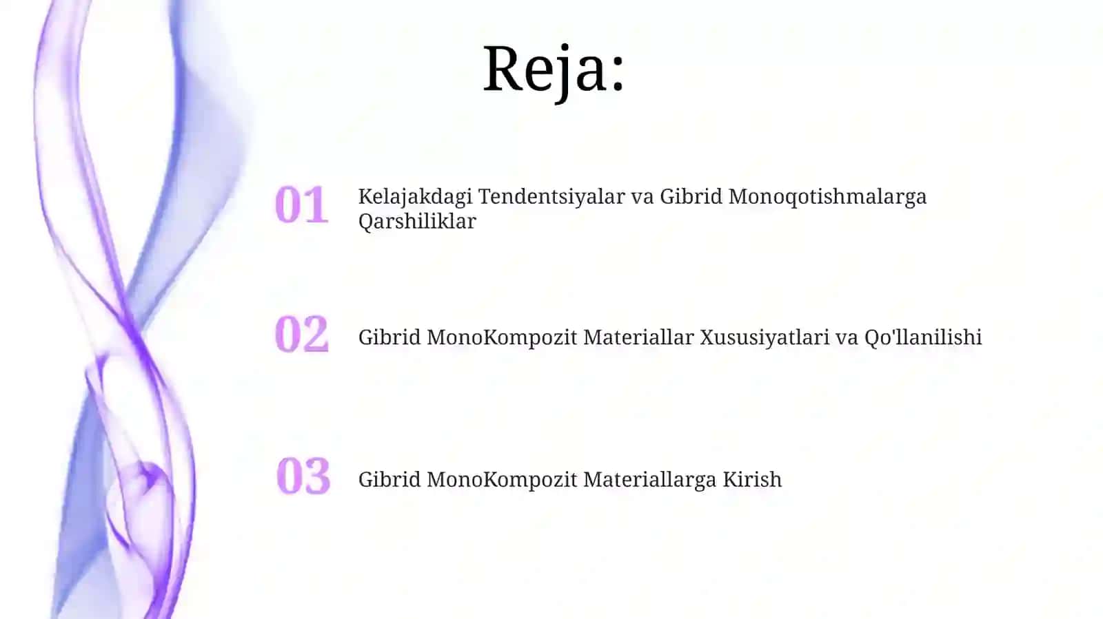 Gibridli monokompozitsion materiallar 2