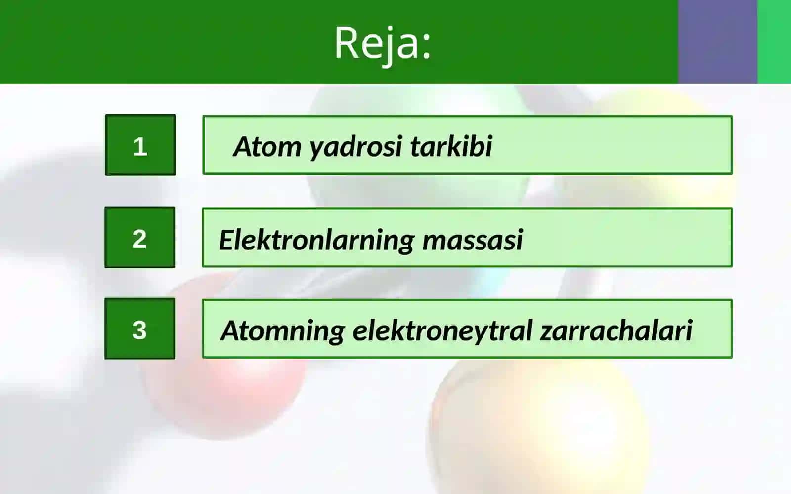 Atom yadrosi tarkibi 2