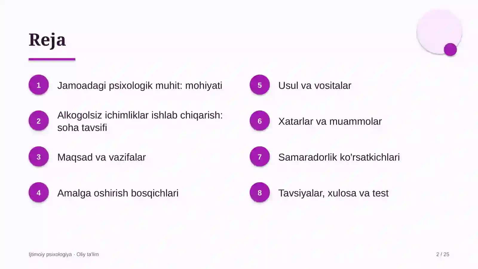 alkogolsiz ichimliklar ishlab chiqarishda jamoadagi psixologik muhit 7351 2