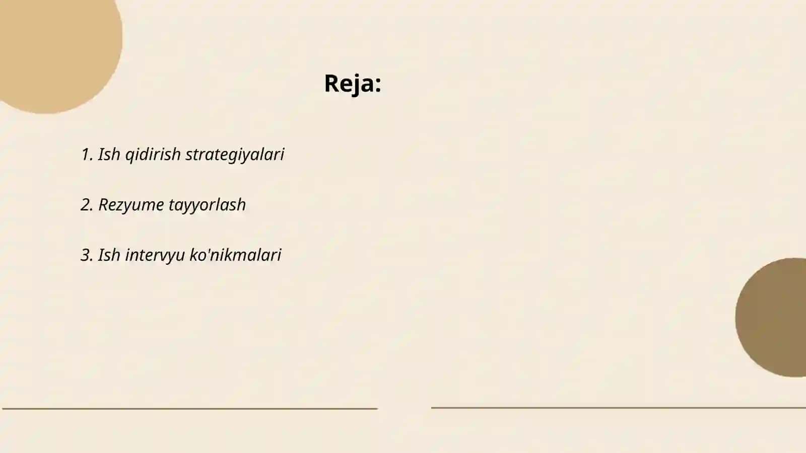 Ishga joylashi konikmalari 2