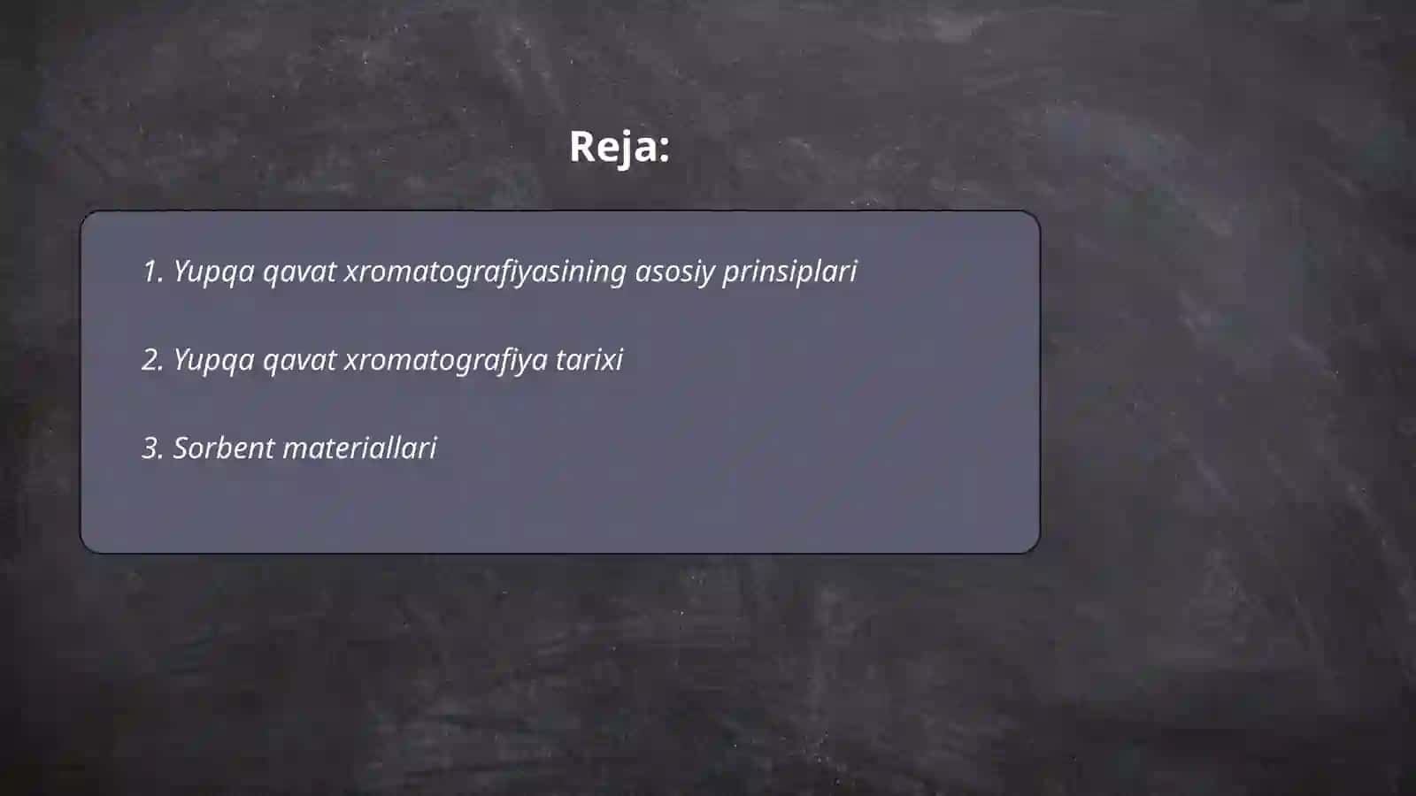 Yupqa qavat xromatografiyasi 2